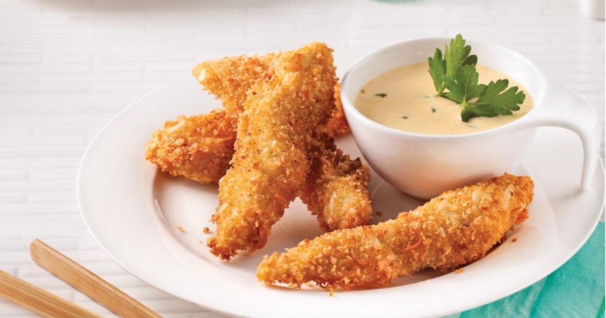 Crispy coconut chicken fingers | Haiku
