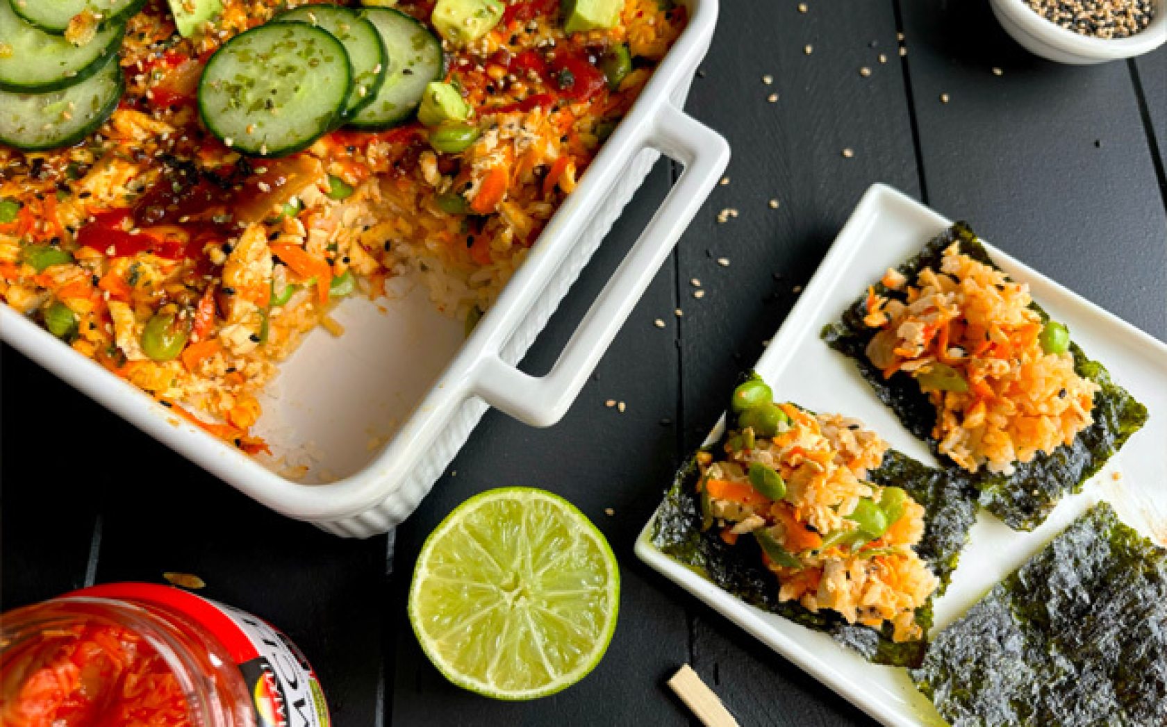 Tofu Sushi bake