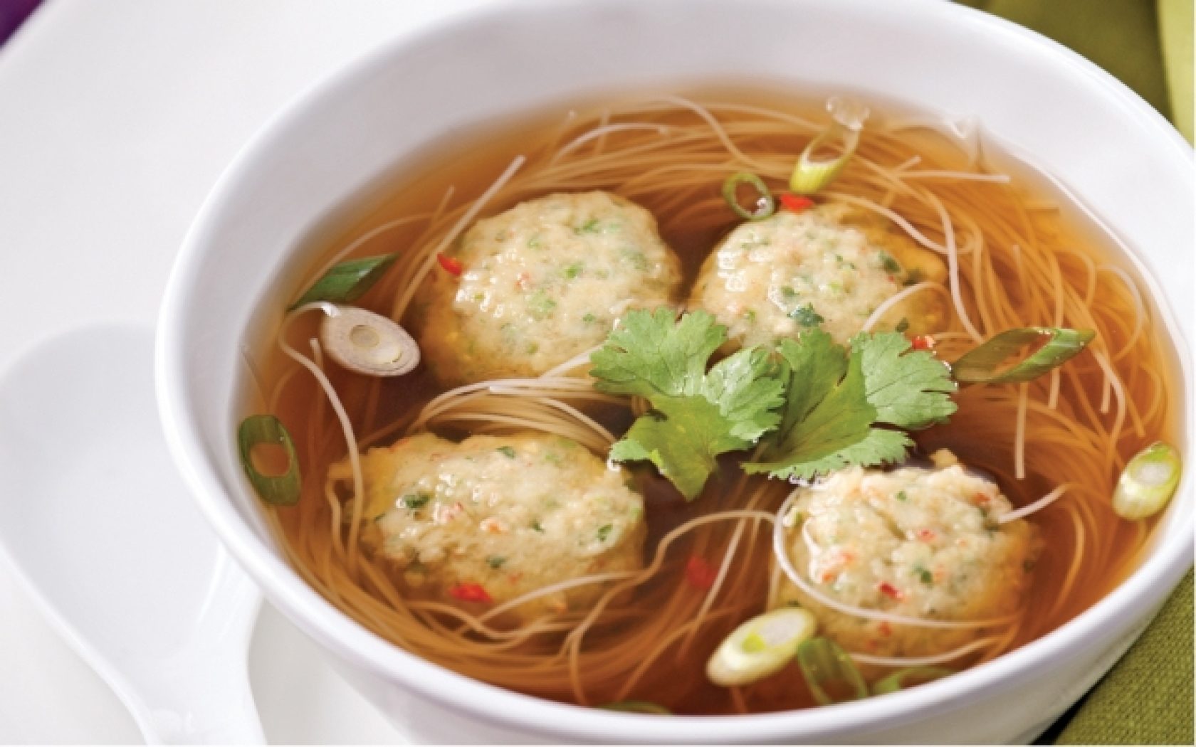 Chinese shrimp and crab ball soup
