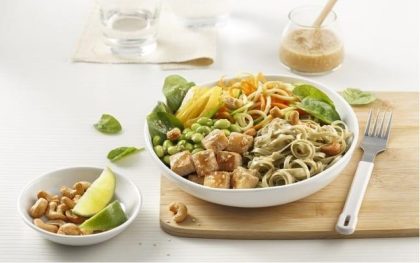 Salade asiatique de nouilles au the vert