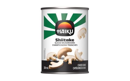 Sliced shiitake mushrooms