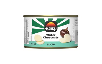 Water chestnuts sliced en