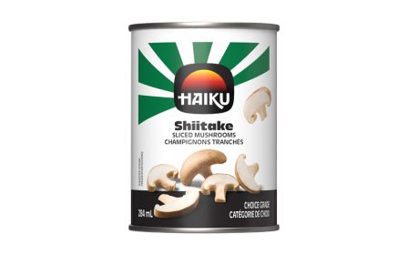 Sliced shiitake mushrooms