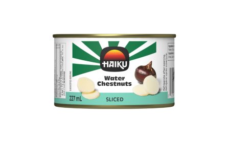 Water chestnuts sliced en
